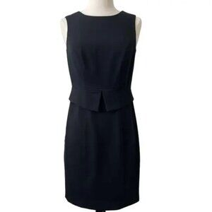 The Limited Black Peplum Sleeveless Sheath Dress